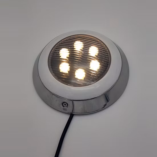 2022 Vinyl-Pool-Einbauleuchte, 12 V, 18 Watt, warmweiß, RGB, IP68, LED-Schwimmbadleuchte