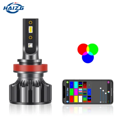 Haizg New Style RGB-Auto-LED-Scheinwerfer mit hohem Lumen, APP-Steuerung, automatische Beleuchtungssysteme